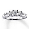 Thumbnail Image 1 of Previously Owned Diamond Anniversary Ring 7/8 ct tw Princess-cut 14K White Gold