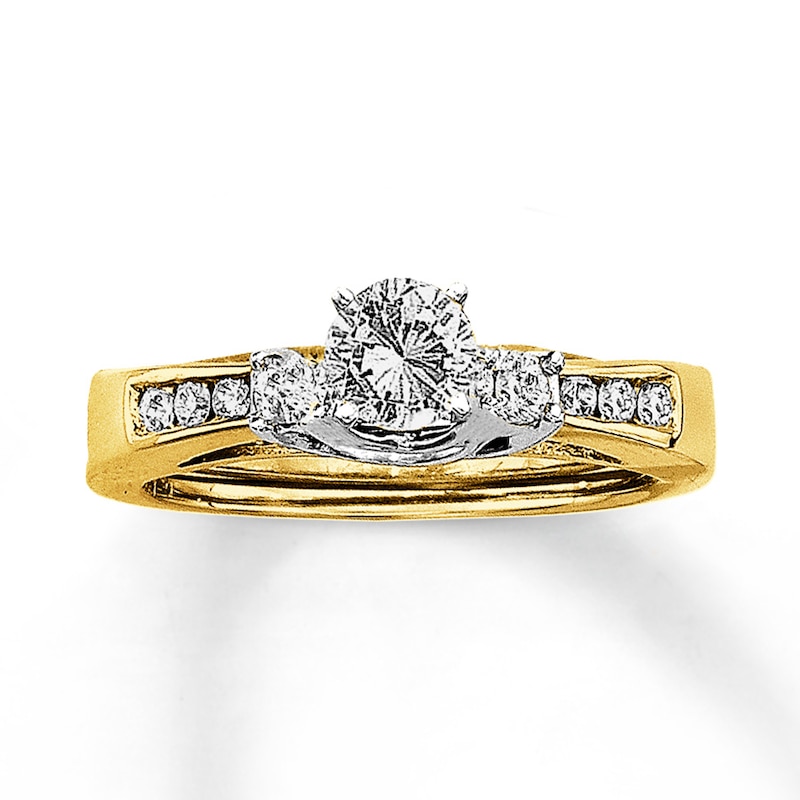 Main Image 4 of Previously Owned Ring 1/5 ct tw Diamonds 14K Two-Tone Gold