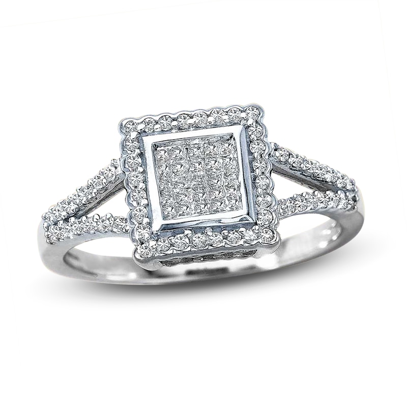 Main Image 1 of Previously Owned White Diamond Ring 1/3 ct tw 10K White Gold