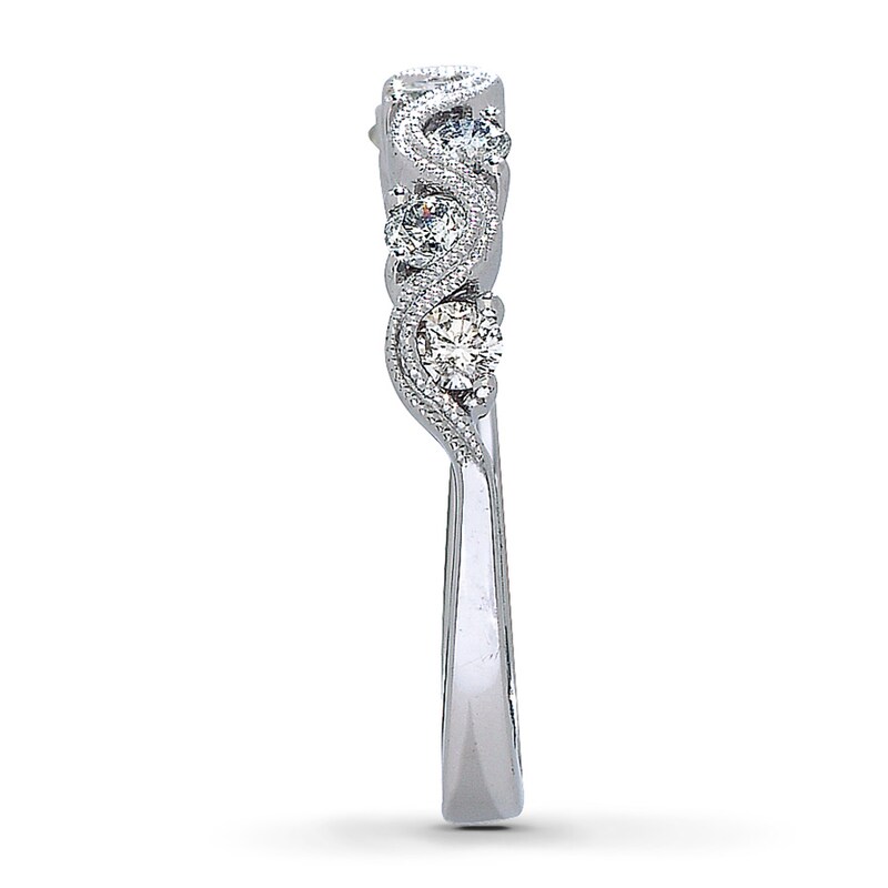 Main Image 3 of Previously Owned Diamond Band 1/2 ct tw 14K White Gold