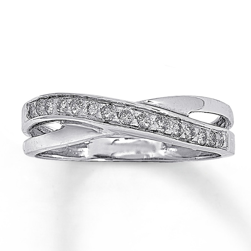 Main Image 1 of Previously Owned Diamond Anniversary Band 1/4 ct tw 14K White Gold
