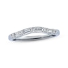 Thumbnail Image 1 of Previously Owned Diamond Contour Anniversary Band 1/4 ct tw Baguette & Round-cut 14K White Gold