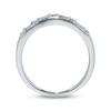 Thumbnail Image 1 of Previously Owned Diamond Contour Anniversary Band 1/4 ct tw Baguette & Round-cut 14K White Gold