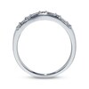 Thumbnail Image 2 of Previously Owned Diamond Contour Anniversary Band 1/4 ct tw Baguette & Round-cut 14K White Gold