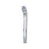 Thumbnail Image 3 of Previously Owned Diamond Contour Anniversary Band 1/4 ct tw Baguette & Round-cut 14K White Gold