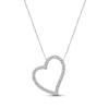 Thumbnail Image 1 of Previously Owned Diamond Heart Necklace 1/2 cttw 18K White Gold 18&quot;