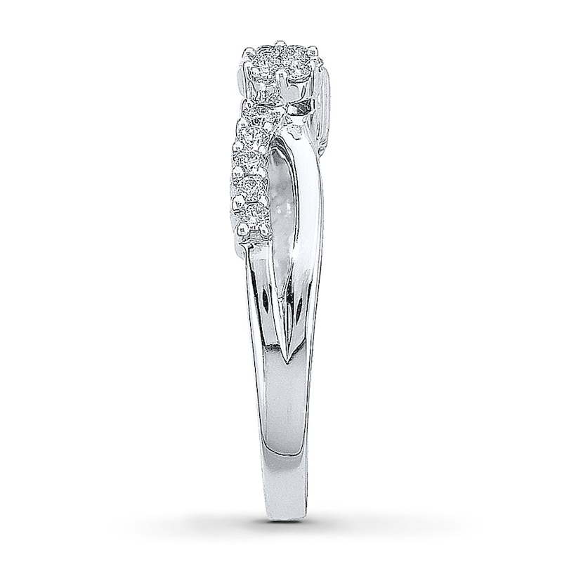 Previously Owned Promise Ring 1/4 ct tw Diamonds 10K White Gold