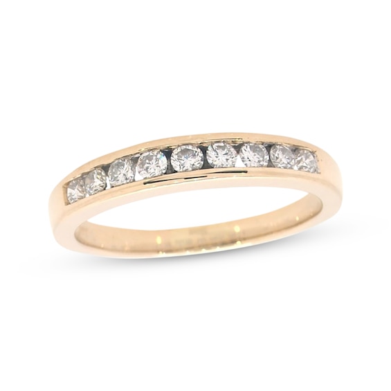 Previously Owned Diamond Wedding Band / ct tw Round-cut 14K Yellow Gold