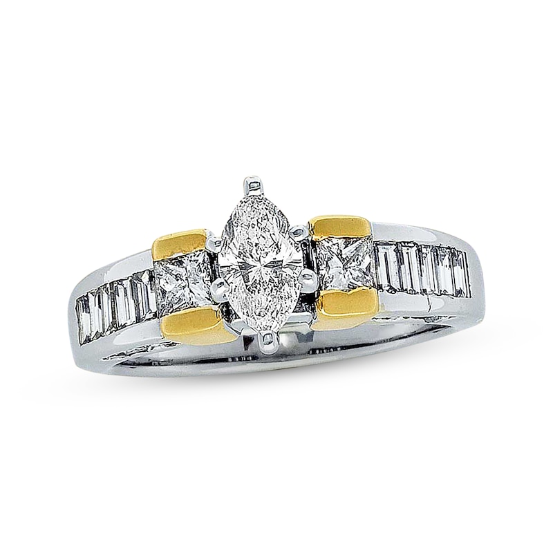 Previously Owned Ring 1-1/2 ct tw Diamonds 14K Two-Tone