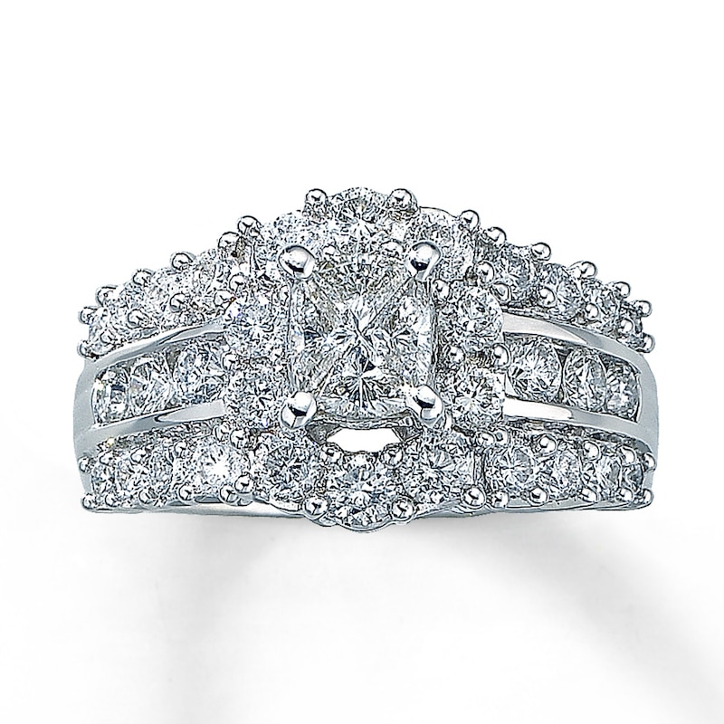 Main Image 1 of Previously Owned Ring 2 ct tw Diamonds 14K White Gold