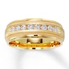 Thumbnail Image 1 of Previously Owned Men's Diamond Wedding Band 1/2 ct tw Round-cut 14K Yellow Gold