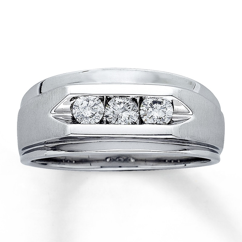 Previously Owned Men's Diamond Ring 1/2 ct tw 14K White Gold