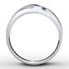 Thumbnail Image 2 of Previously Owned Men's Wedding Band 1/8 ct tw Round-cut Diamonds 10K White Gold