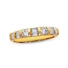 Thumbnail Image 1 of Previously Owned Diamond Anniversary Band 3/4 ct tw Round & Baguette-Cut 14K Yellow Gold