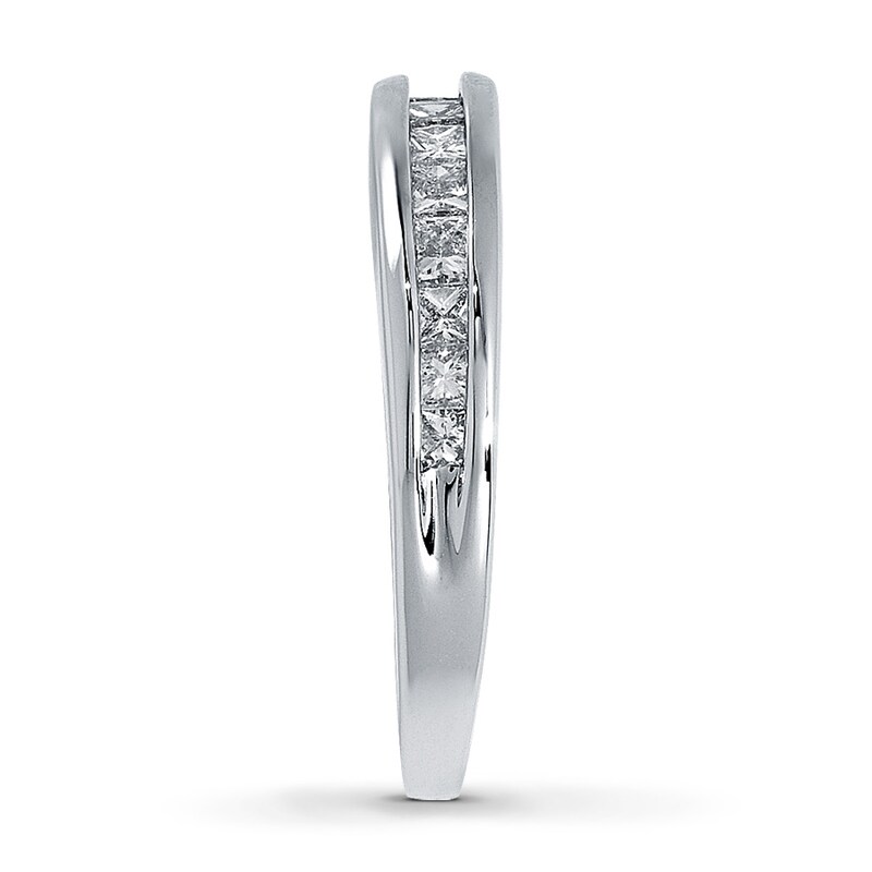 Main Image 3 of Previously Owned Diamond Anniversary Band 5/8 ct tw Princess-Cut 14K White Gold