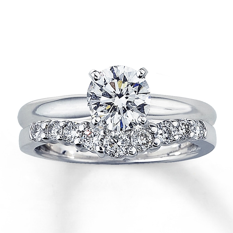 Main Image 4 of Previously Owned Enhancer 3/8 ct tw Diamonds 14K White Gold