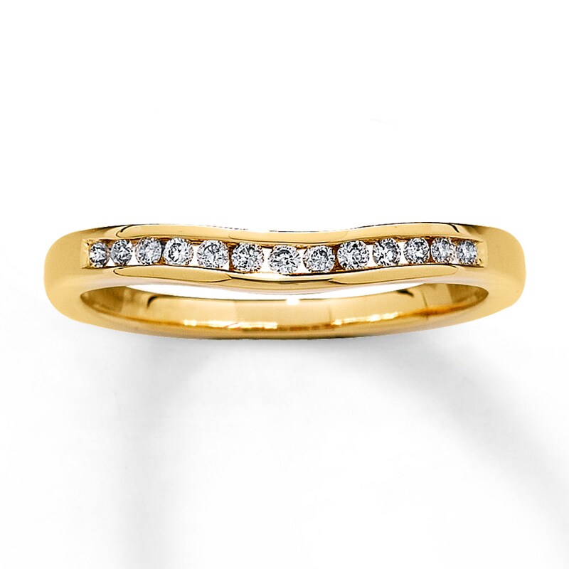 Main Image 1 of Previously Owned Wedding Band 1/6 ct tw Diamonds 14K Yellow Gold