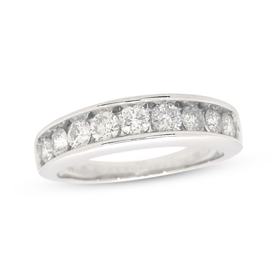 Previously Owned Diamond Wedding Band 1-1/5 ct tw Round-cut 14K White Gold
