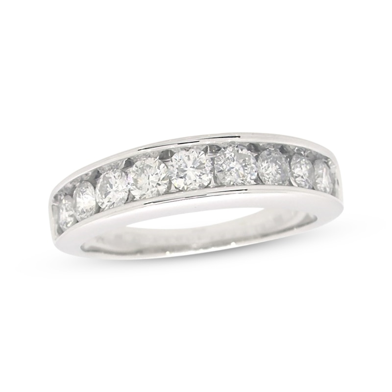 Main Image 1 of Previously Owned Diamond Wedding Band 1-1/5 ct tw Round-cut 14K White Gold