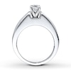 Thumbnail Image 1 of Previously Owned Diamond Engagement Ring 1-1/2 ct tw Round-cut 14K White Gold