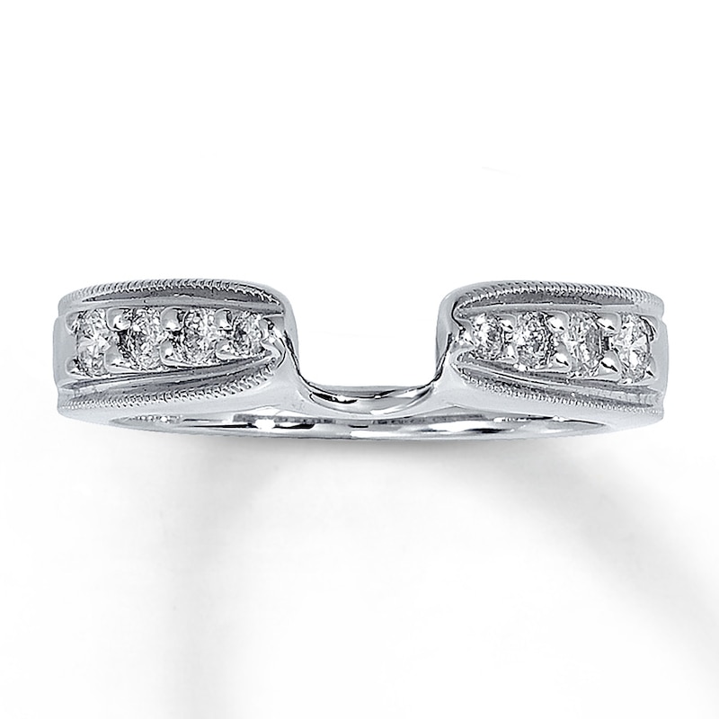 Main Image 1 of Previously Owned Diamond Enhancer Ring 1/4 ct tw 14K White Gold