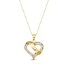 Thumbnail Image 0 of Previously Owned Diamond Heart Necklace 1/4 cttw 10K Yellow Gold