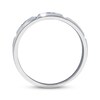 Thumbnail Image 2 of Previously Owned Men's Diamond Band 1/8 cttw 14K White Gold - Size 10.25