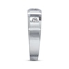 Thumbnail Image 3 of Previously Owned Men's Diamond Band 1/8 cttw 14K White Gold - Size 10.25