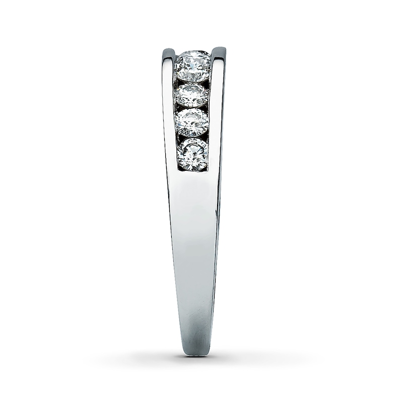 Previously Owned Diamond Wedding Band 1/2 ct tw Round-cut 14K White Gold