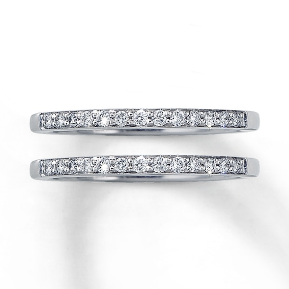 Previously Owned Wedding Bands 1/4 ct tw Round-cut Diamonds 14K White Gold Size