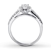 Thumbnail Image 1 of Previously Owned Diamond Engagement Ring 5/8 ct tw Round-cut 14K White Gold