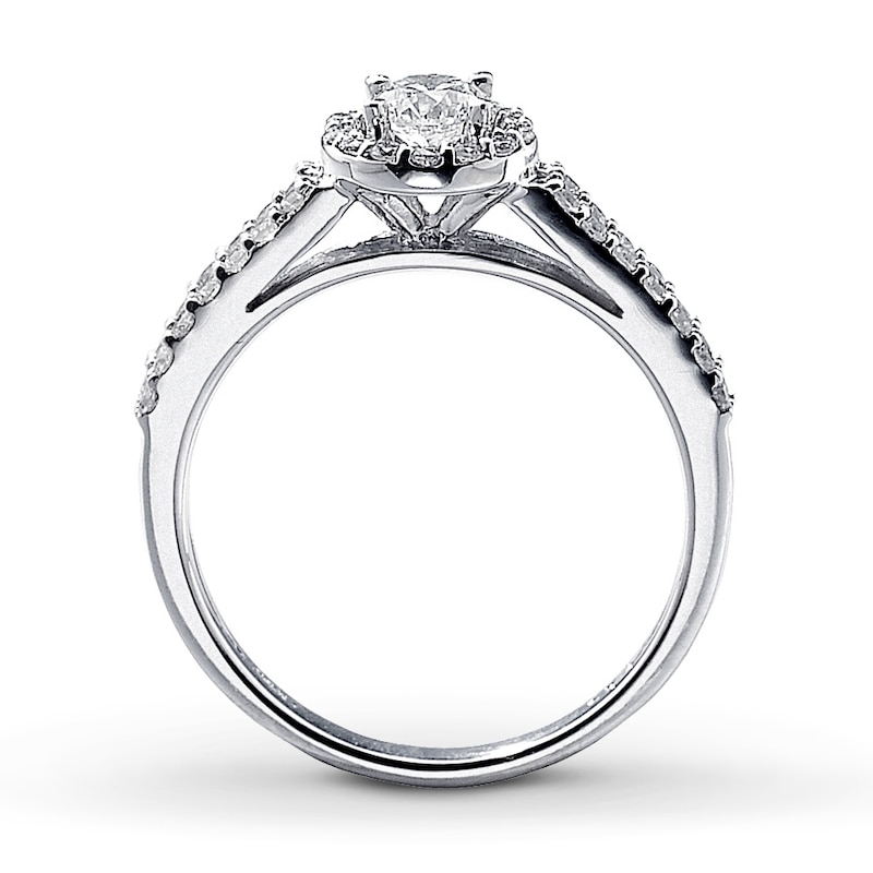 Previously Owned Diamond Engagement Ring 5/8 ct tw Round-cut 14K White Gold