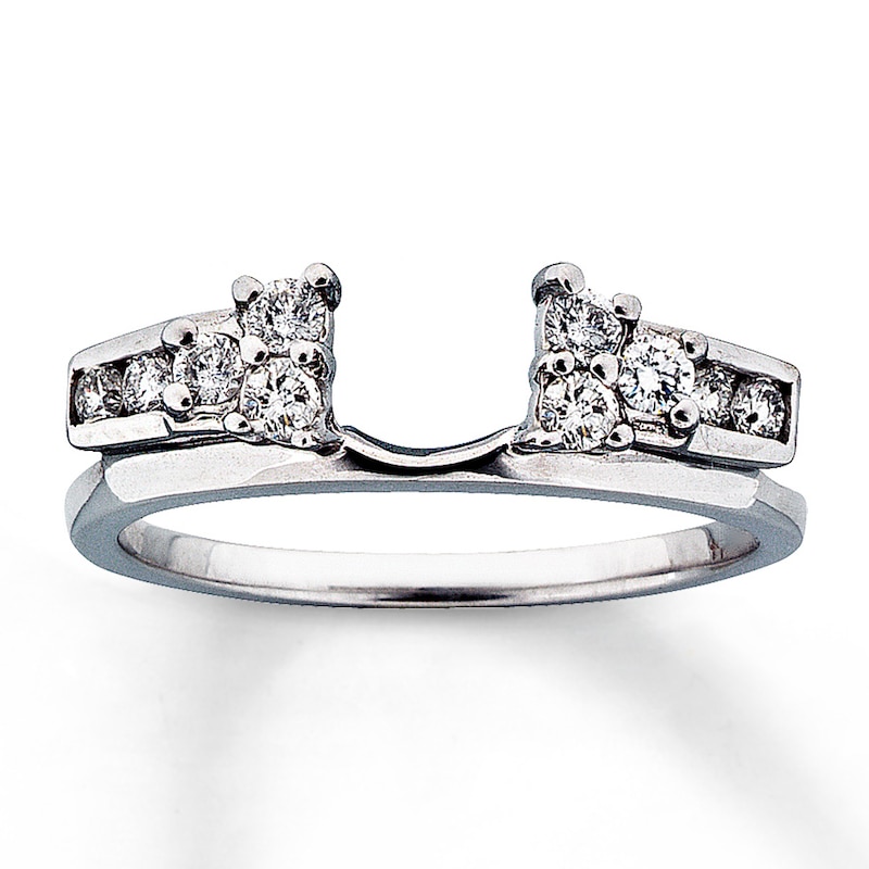 Main Image 1 of Previously Owned Diamond Enhancer Ring 1/3 ct tw 14K White Gold