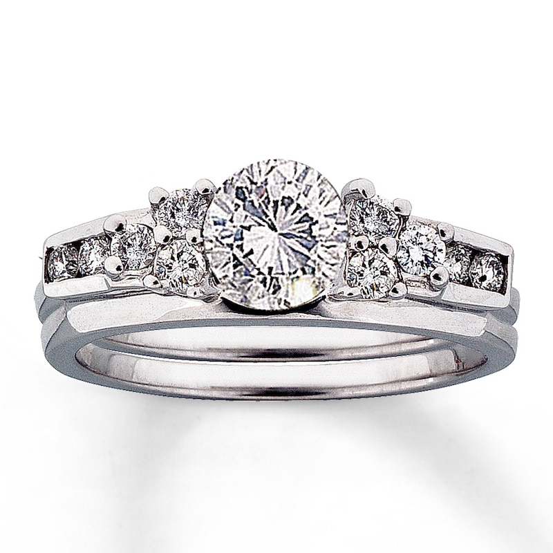 Main Image 4 of Previously Owned Diamond Enhancer Ring 1/3 ct tw 14K White Gold