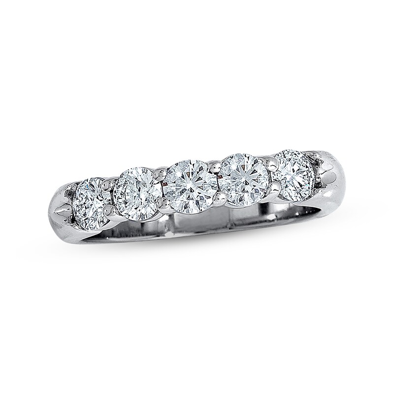 Previously Owned Diamond Anniversary Band 1 ct tw Round-cut 18K White Gold