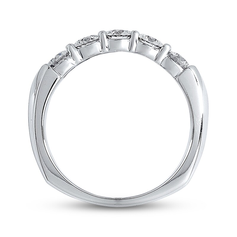 Previously Owned Diamond Anniversary Band 1 ct tw Round-cut 18K White Gold