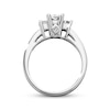 Thumbnail Image 1 of Previously Owned Diamond Three-Stone Engagement Ring 1 ct tw Princess-cut 14K White Gold