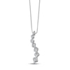 Thumbnail Image 1 of Previously Owned Diamond Journey Necklace 1/4 ct tw 14K White Gold 18&quot;