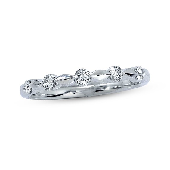 Previously Owned Diamond Anniversary Band 1/4 ct tw Round-cut 14K White Gold
