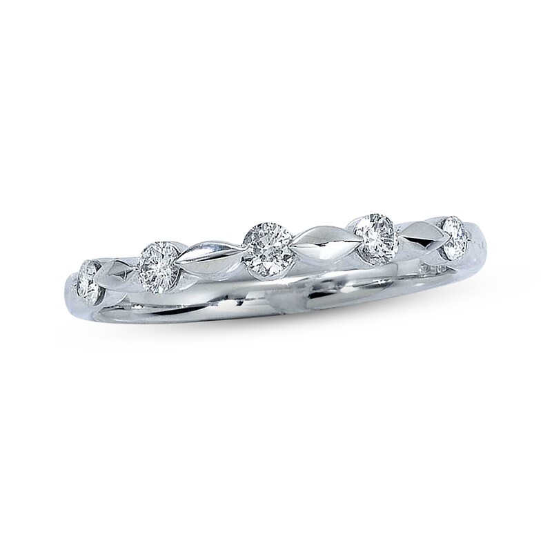 Main Image 1 of Previously Owned Diamond Anniversary Band 1/4 ct tw Round-cut 14K White Gold