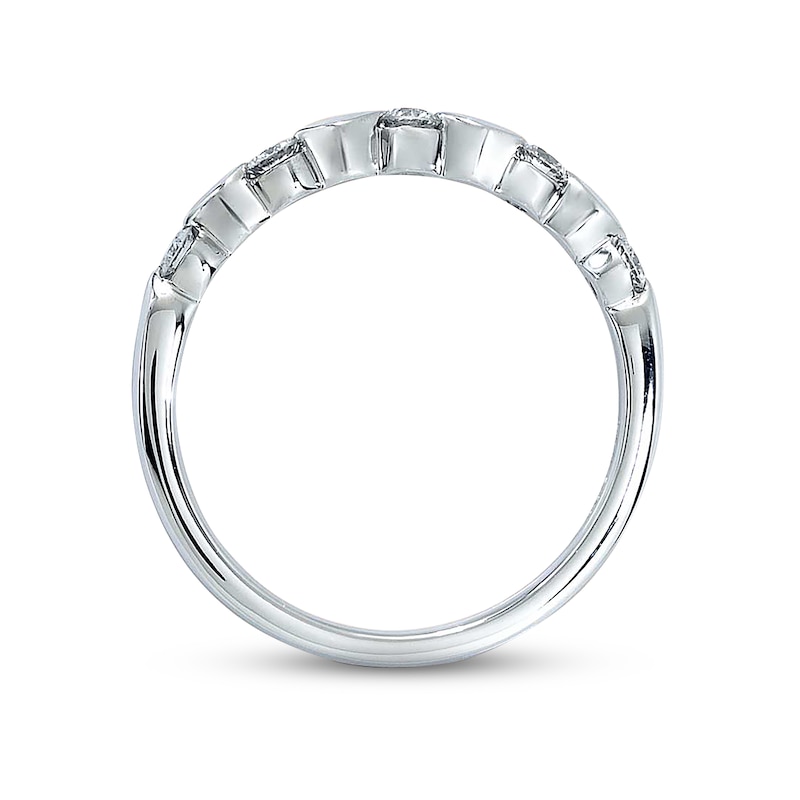 Main Image 2 of Previously Owned Diamond Anniversary Band 1/4 ct tw Round-cut 14K White Gold