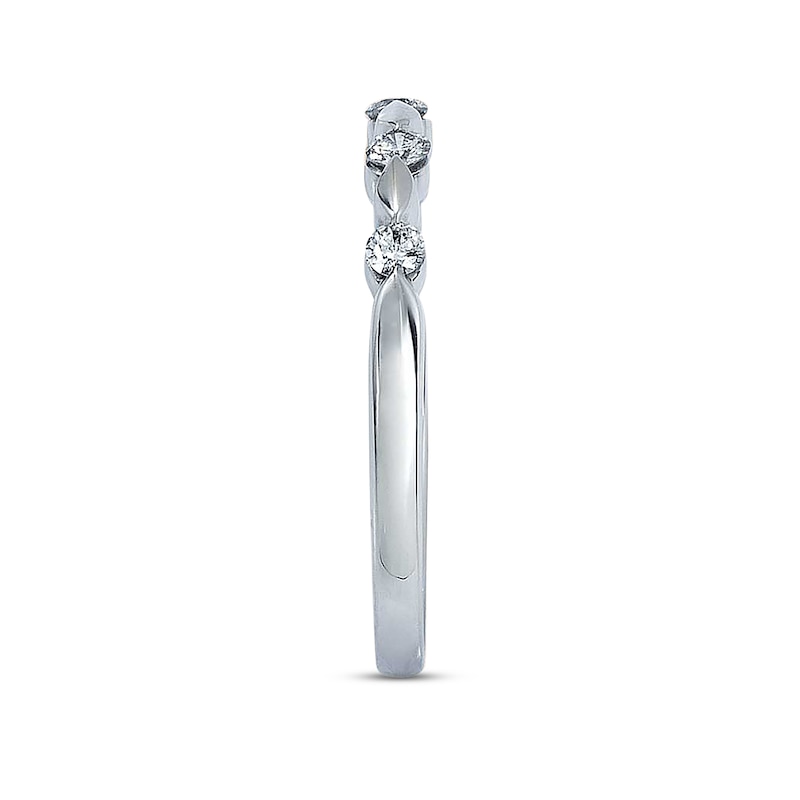 Main Image 3 of Previously Owned Diamond Anniversary Band 1/4 ct tw Round-cut 14K White Gold