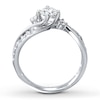 Thumbnail Image 1 of Previously Owned Diamond Engagement Ring 3/4 ct tw Round-cut 14K White Gold