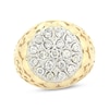Thumbnail Image 1 of Previously Owned Men's Diamond Cluster Wedding Ring 1 ct tw Round-cut 10K Yellow Gold