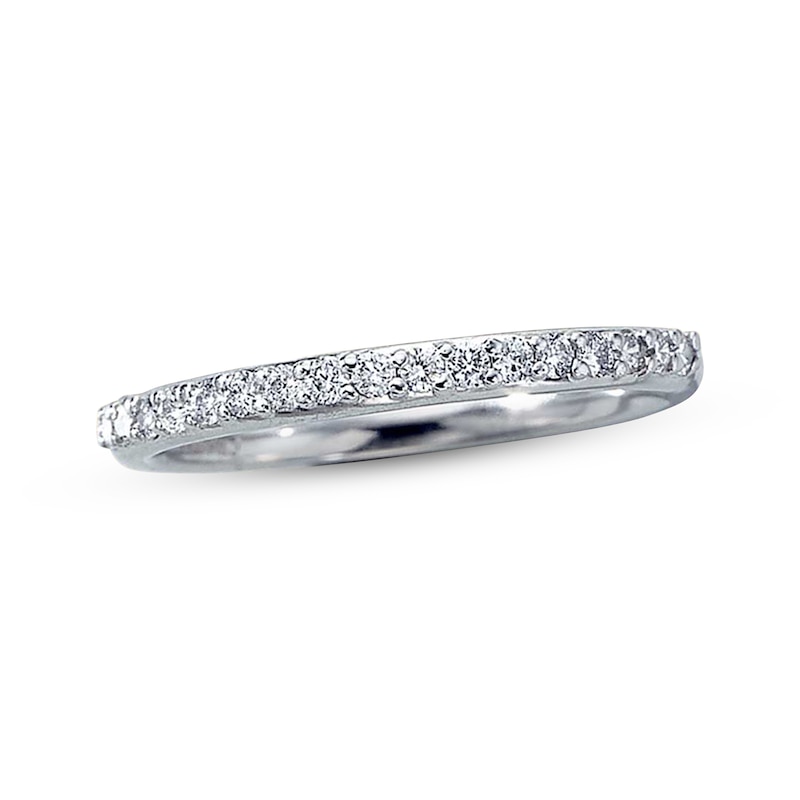 Main Image 1 of Previously Owned Diamond Wedding Band 1/5 ct tw Round-cut 14K White Gold