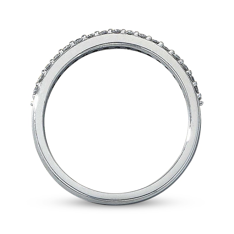 Main Image 2 of Previously Owned Diamond Wedding Band 1/5 ct tw Round-cut 14K White Gold