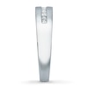 Thumbnail Image 3 of Previously Owned Men's Wedding Band 1/4 ct tw Square-cut Diamonds 14K White Gold