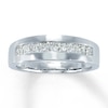 Thumbnail Image 0 of Previously Owned Men's Wedding Band 1 ct tw Square-cut Diamonds 14K White Gold