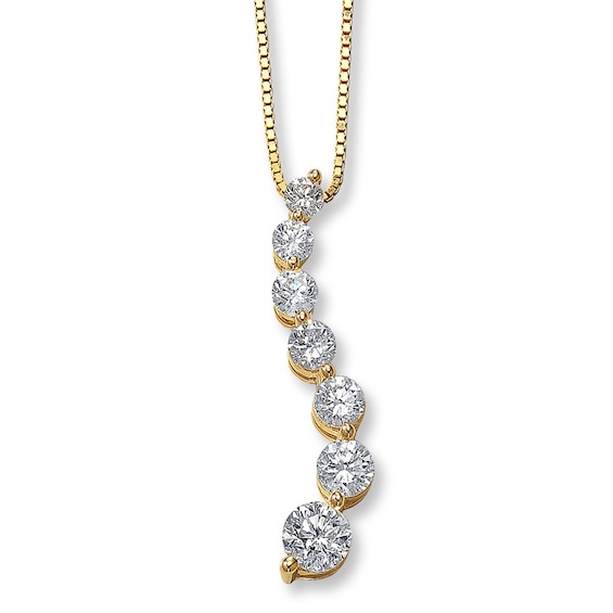Previously Owned Necklace 1 ct tw Diamonds 14K Yellow Gold 18"