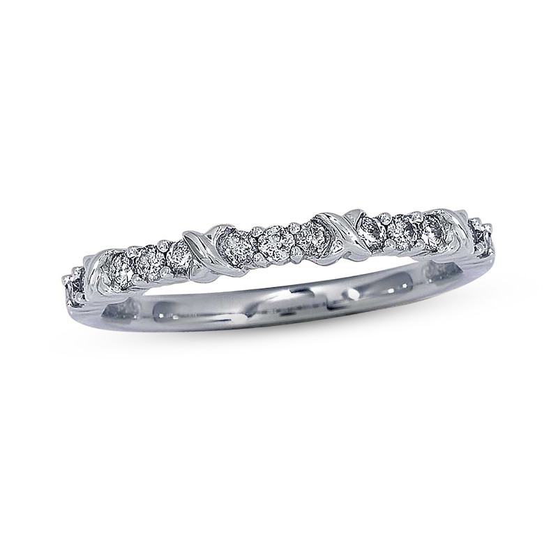 Previously Owned Diamond Anniversary Band 1/4 ct tw Round-cut 14K White Gold